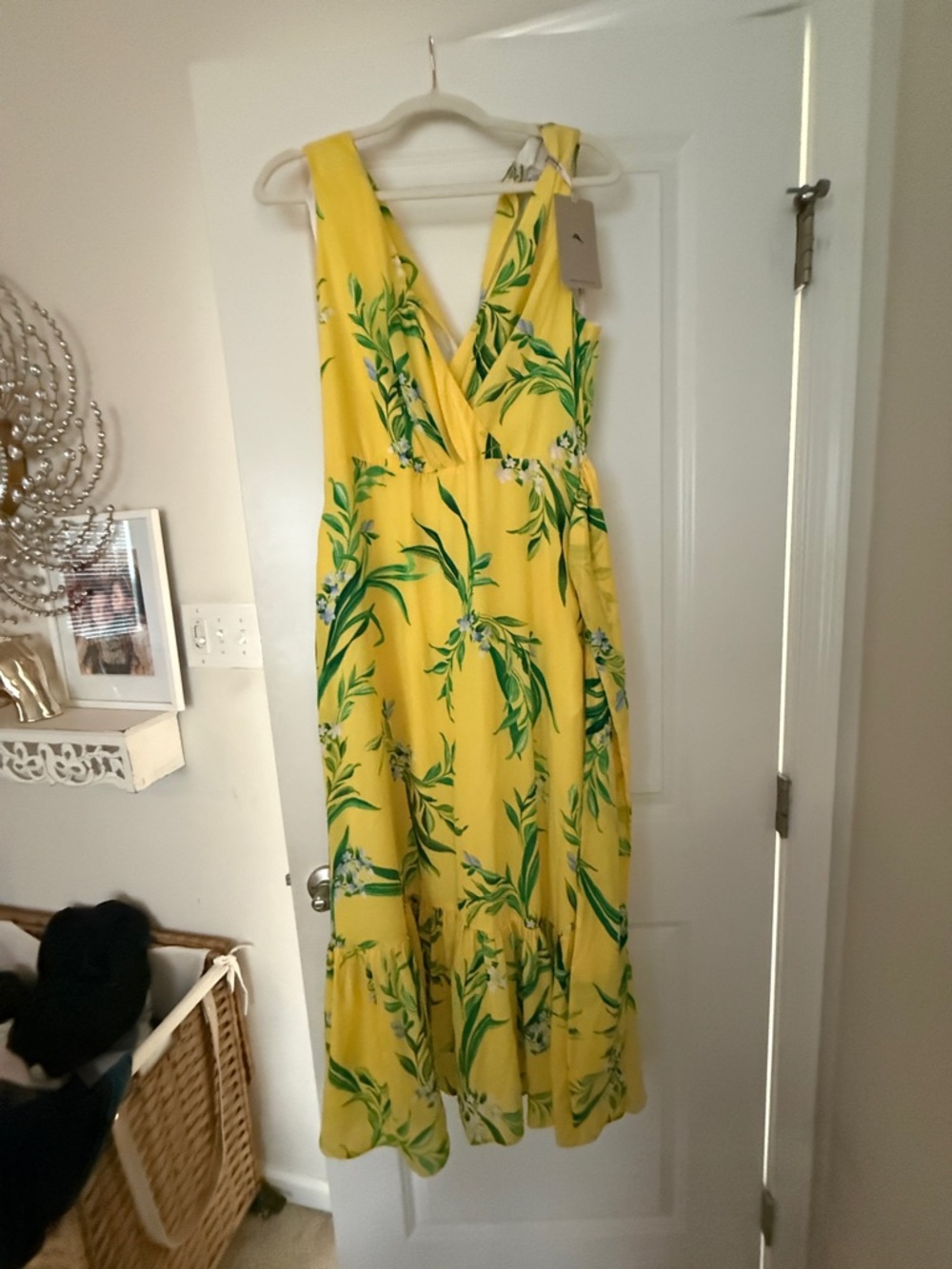 Tommy Bahama Yellow Floral Maxi Dress